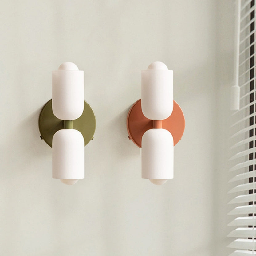 Arandela de Parede Dupla Minimalista Crema