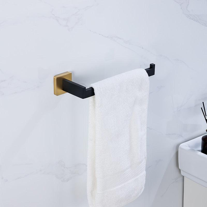 Kit Acessórios Para Banheiro Aço Inox 5 Peças