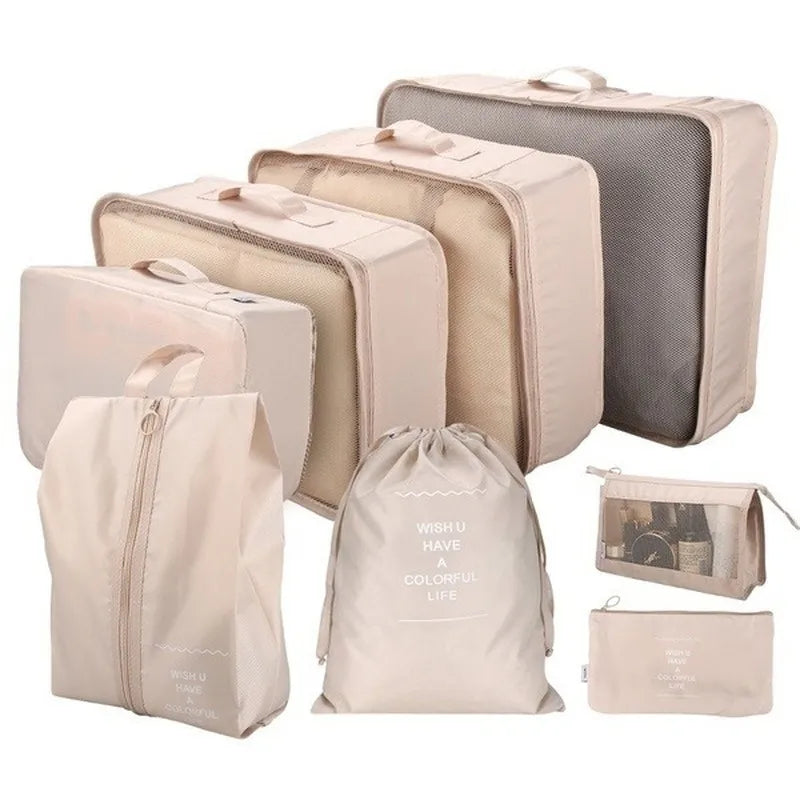 Kit Organizador De Malas Para Viagem Com 7 Peças
