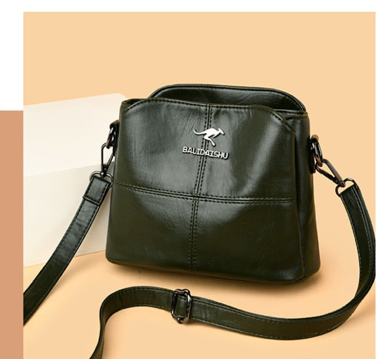 Bolsa de Couro de Alça Transversal -  Bali