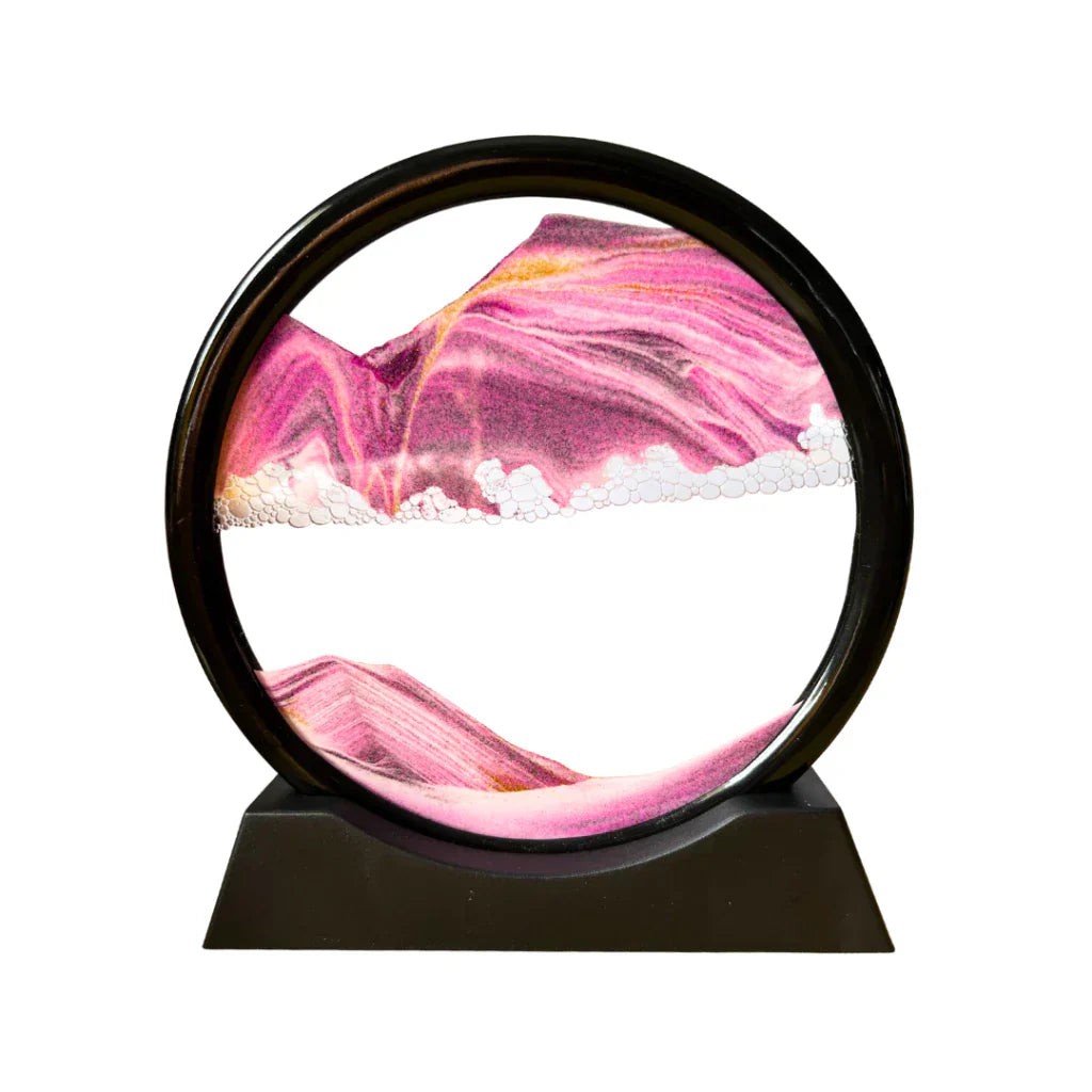 Quadro de Areia em Vidro Ampulheta 3D - Sandscape