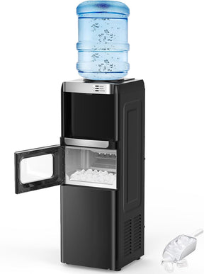 Dispenser com Máquina de Gelo AquaIce Pro™ 3 em 1 – Água Quente, Fria e Gelo Automático para Casa e Escritório