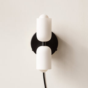 Arandela de Parede Dupla Minimalista Crema