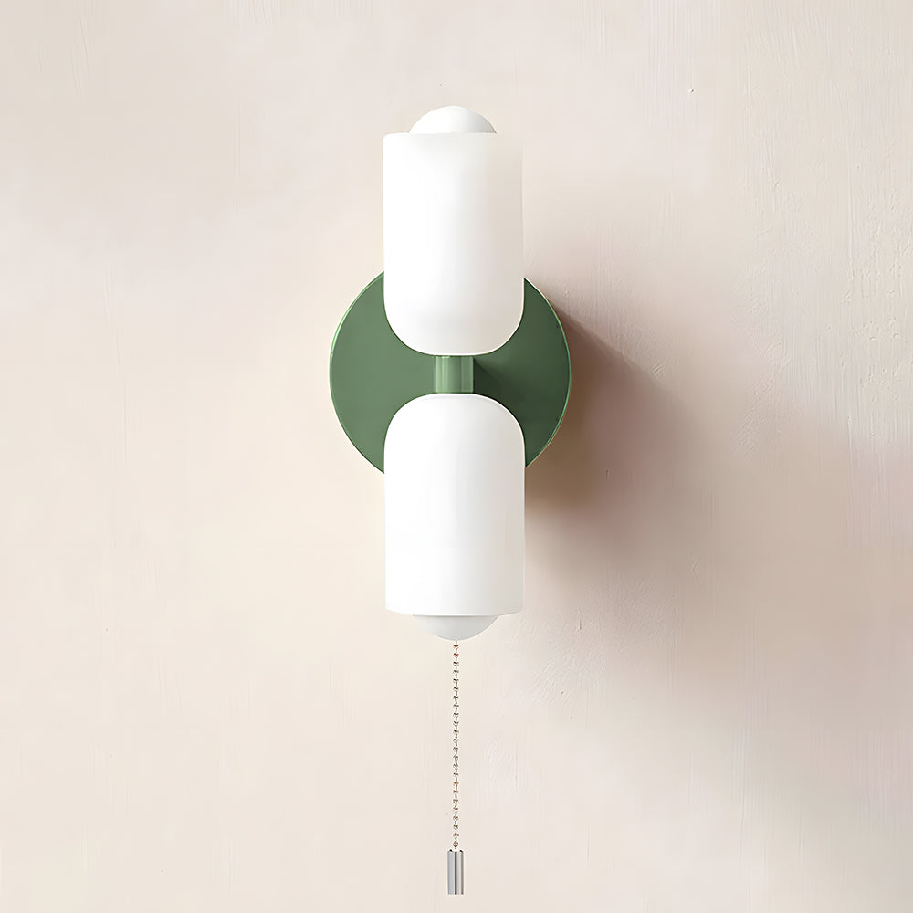 Arandela de Parede Dupla Minimalista Crema