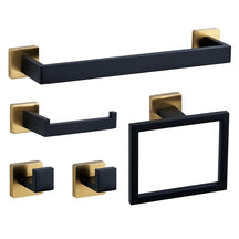 Kit Acessórios Para Banheiro Aço Inox 5 Peças