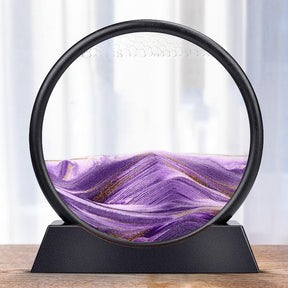 Quadro de Areia em Vidro Ampulheta 3D - Sandscape