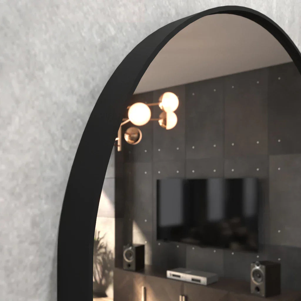 Espelho Decorativo Geométrico Oval Side Mirror
